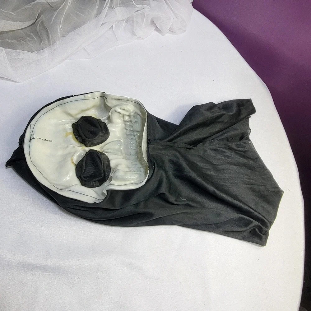 Easter Unlimited Skeleton Skull Spirit Halloween Costume Mask + Cowl